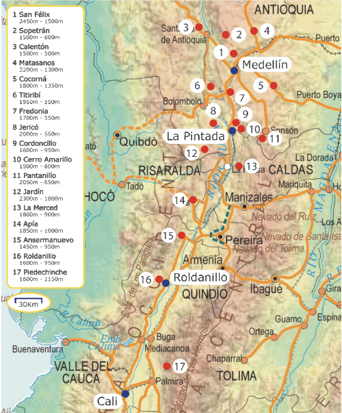 Flying Sites Valle de Cauca