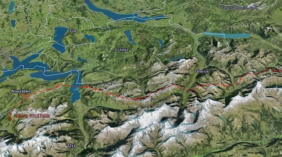 flight track in google earth