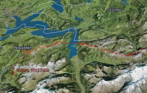 flight track in google earth